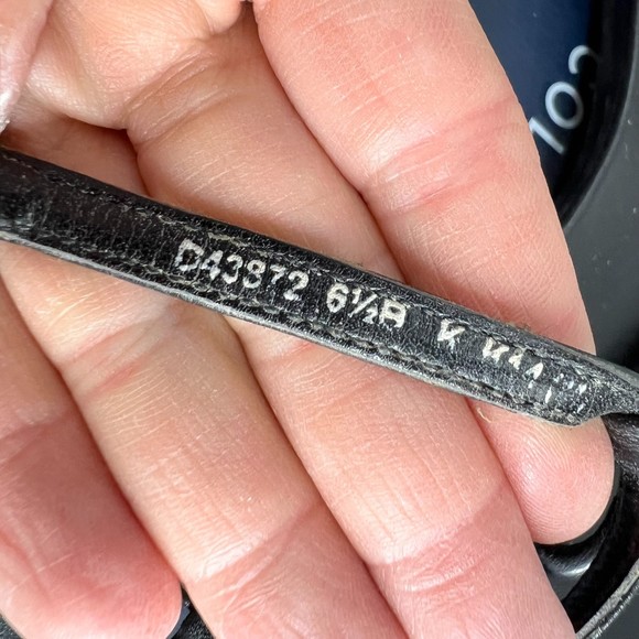 Cole Haan Effie Sandal 6.5 Thongs‎ women's t-strap shoes black leather - Picture 5 of 10